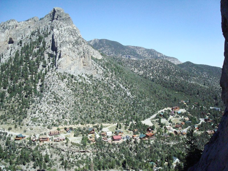 Views from the first belay