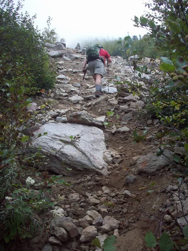 Steve begins slide ascent