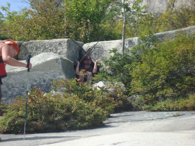 Salty the troll bars all further progress up South Bald...