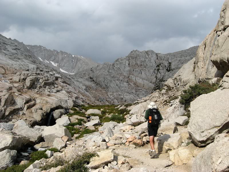 Steve gettin a good view of the dark clouds