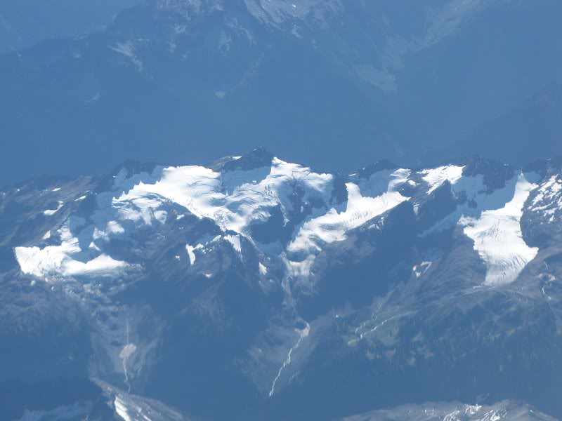 les rocheuses vu de l'avion