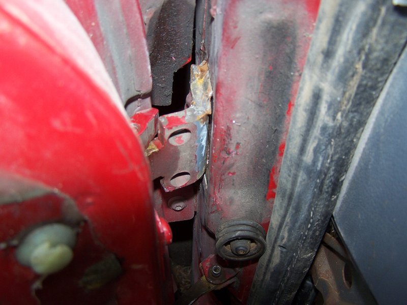 hinge mount needs rewelding