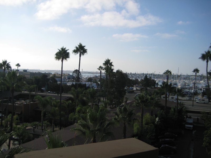 View from Holiday Inn Bayside 5th Floor Balcony