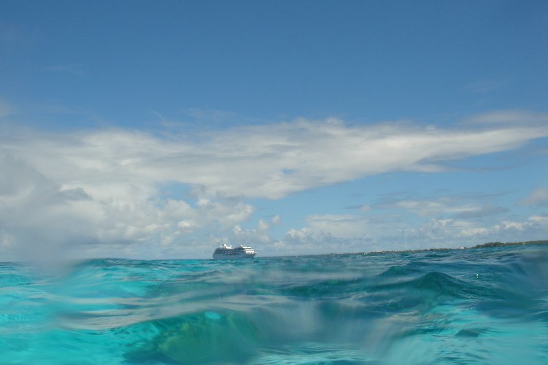 A view of the ship from where I was