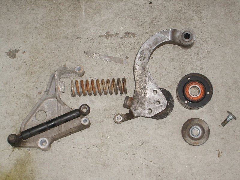 Tensioner removed (and ugly)