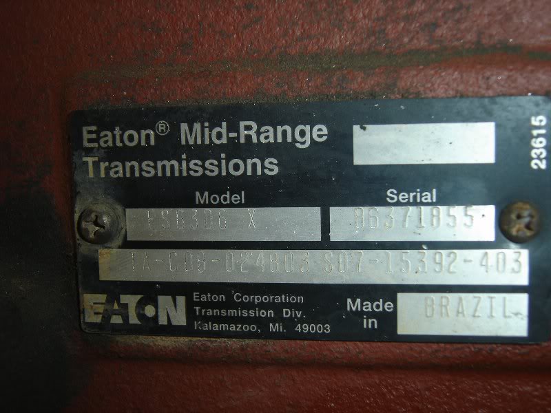 Factory tag with model number.