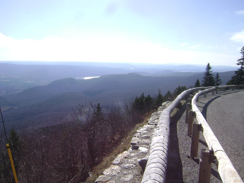 View south from the Adams Overlook, with Cheshire Lake,...