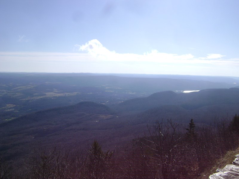 View south from the Adams Overlook, with Cheshire Lake ...
