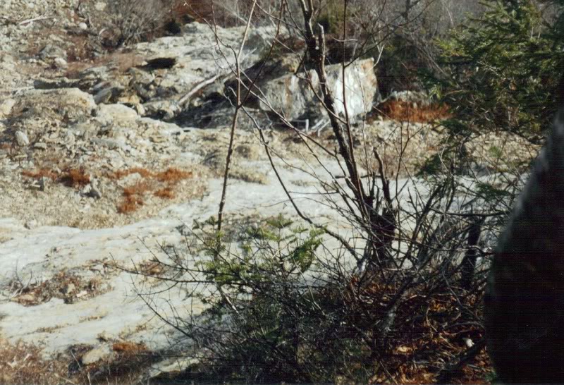 Sat on top of the headwall while eating my lunch