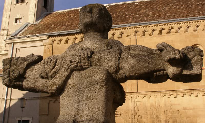 schoengrabern - romanesque pieta (mary holding the body...
