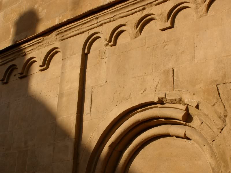 schoengrabern - romansque round arches on the outside w...