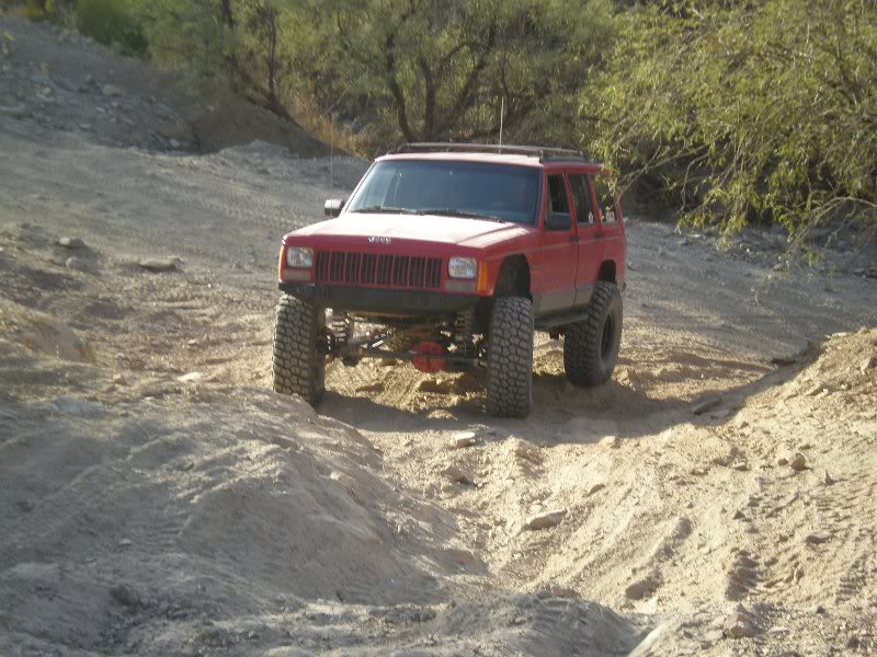 Up comes the Cherokee.