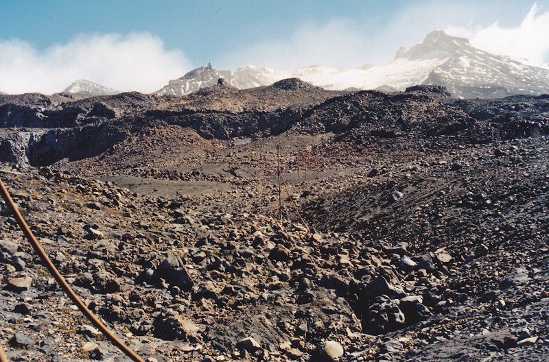 Tukino Skifield in summer, Mt Ruapehu