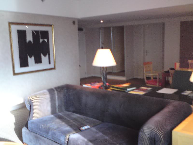 Sheraton Brussels, sitting area suite.