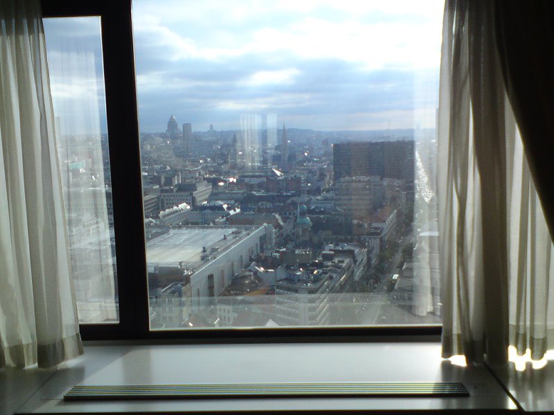 Sheraton Brussels, view from suite!