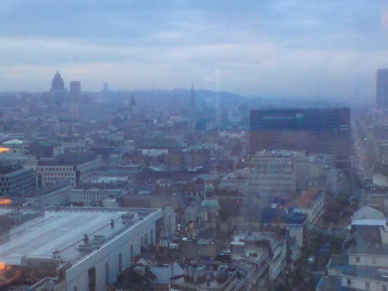 Sheraton Brussels, view from the suite.