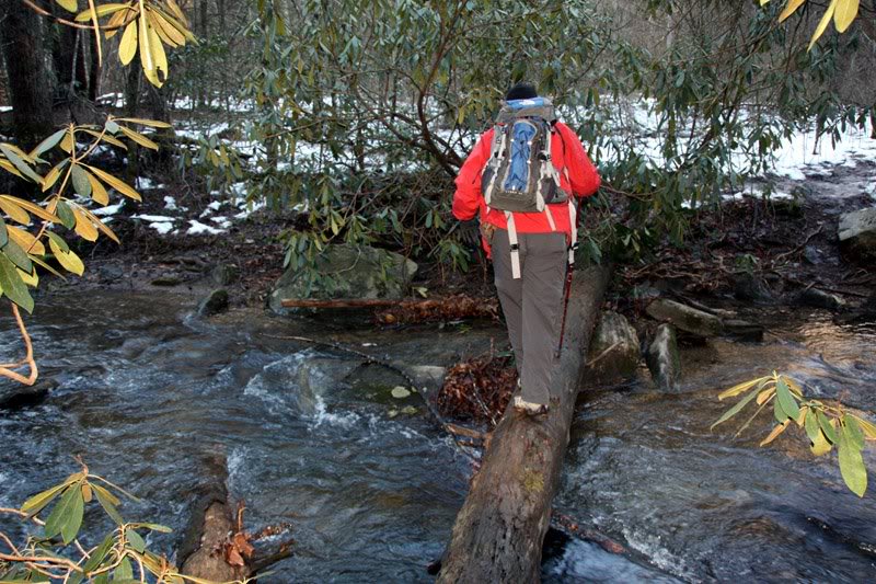 Bob crossing the Catawba River