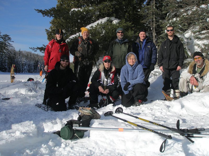 Standing L to R -Gail, Larry, Don, Mike F and Muir, Kne...