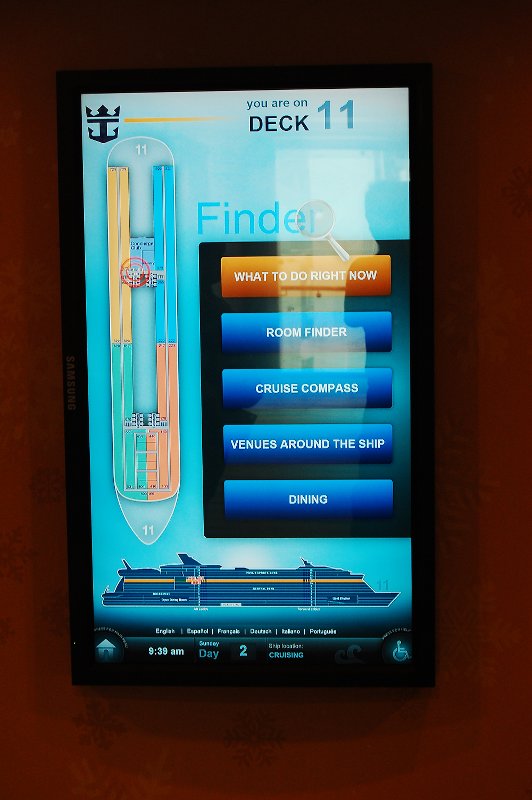 Passenger assitance touch screens