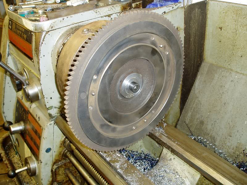 flywheel mounted