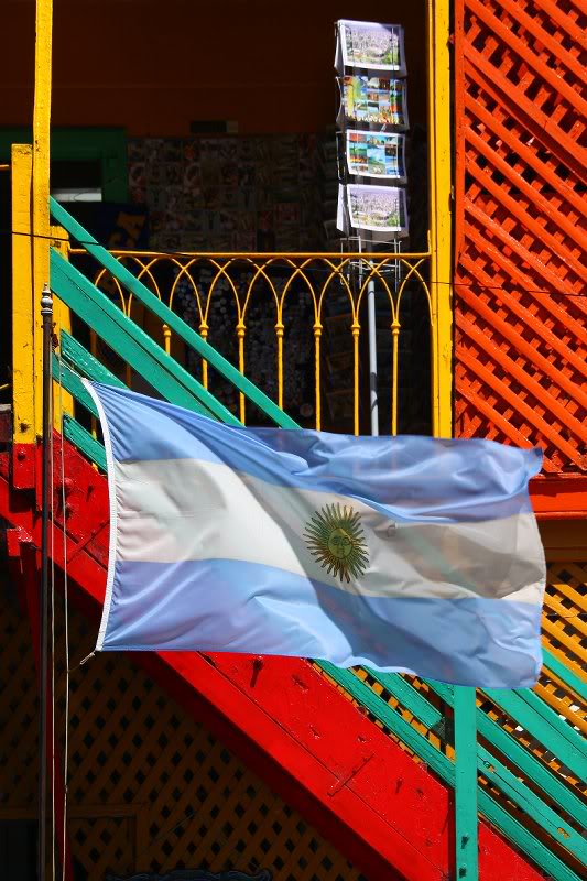A colorful background for the Argentinian Flag! La Boca...