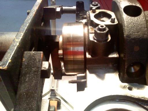 slight groove on rear main