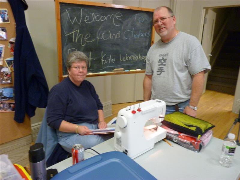 Mary and Paul Kort came along to finish up a couple of ...