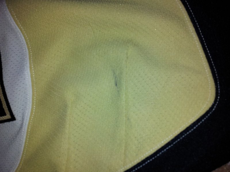 10-11 Eric Godard Pittsburgh Penguins White Set 2 wear