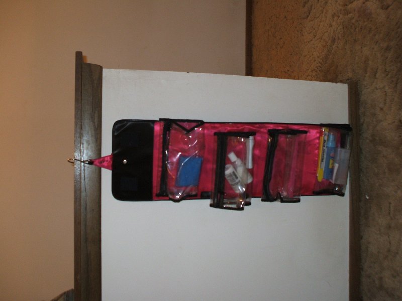 Bag open and hanging