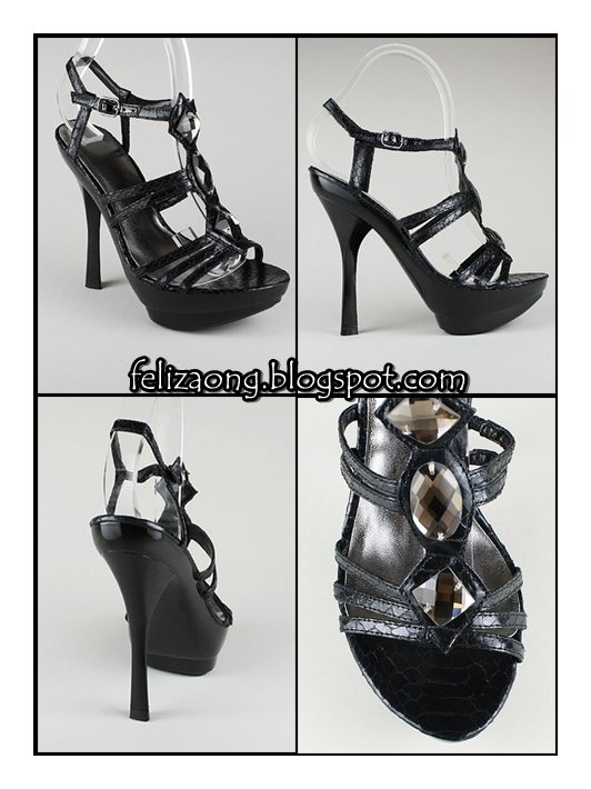 snake jewel t-strap heel