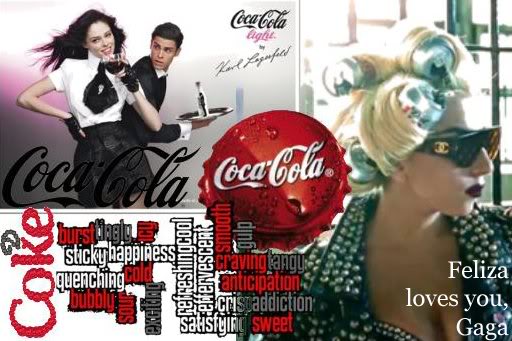 Gaga with Diet Coke can curlers