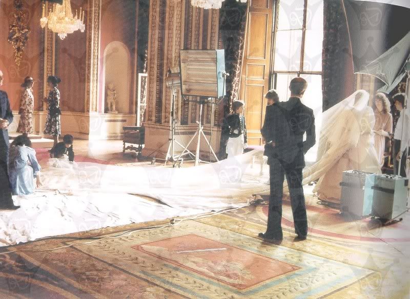 Lady Diana prepares for her wedding at Clarence House, ...