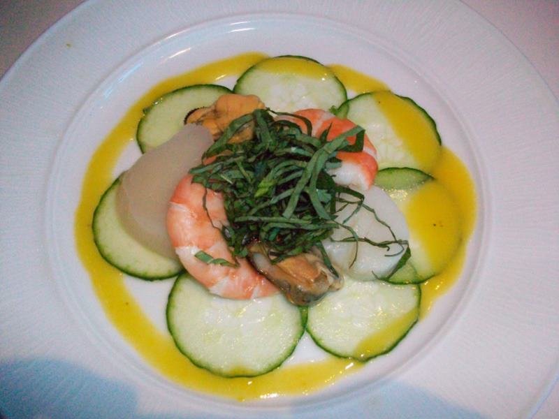 Chilled Seafood Napolean
