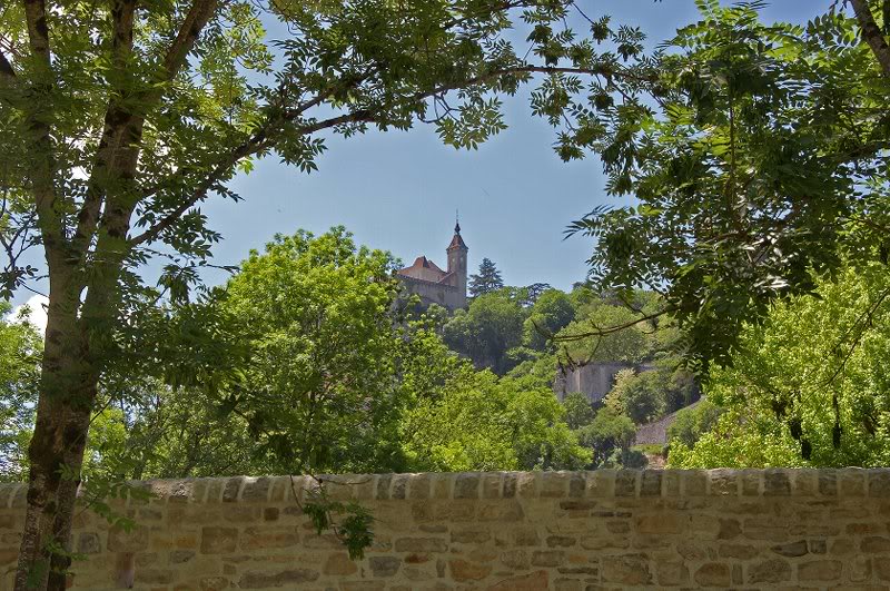 Rocamadour, the castle on top of the rock