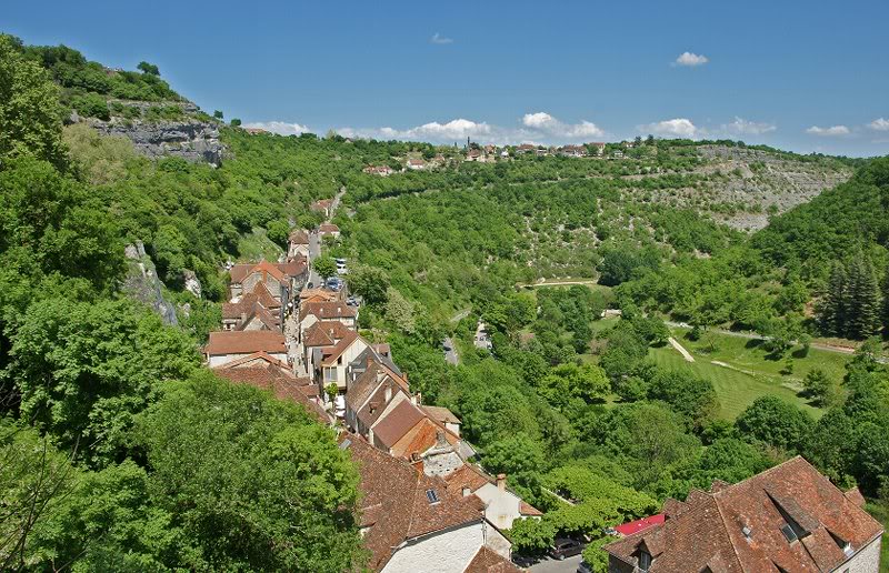 Rocamadour, view of the village