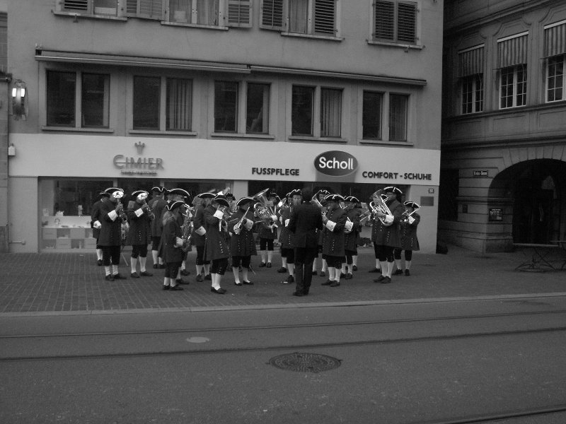 A local band playing on the street