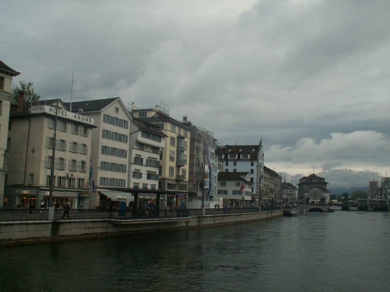 Buildings along the Limmat river in Zuirch
