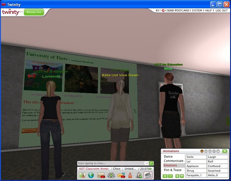 04 Still discussing the UOT Website