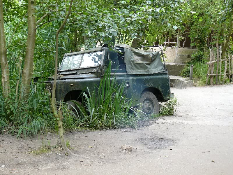 Car stuck in the middle of nowhere