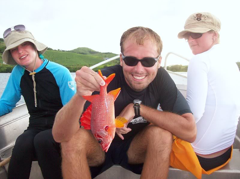 John L's first fish of the day