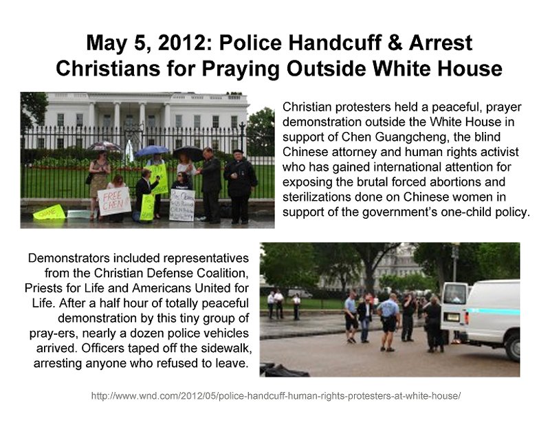 2012_05 05 Christians arrested for praying at WH