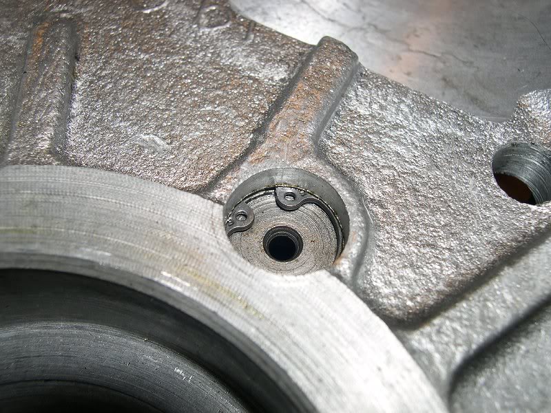 gear shaft properly located