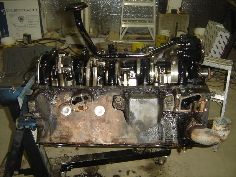 6.9 IDI diesel on the stand.