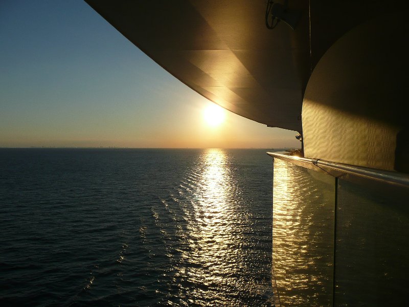 Oasis of the Seas - Sunset From Balcony