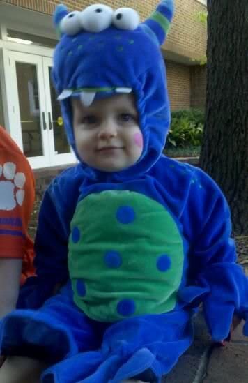 and a sweet little monster!