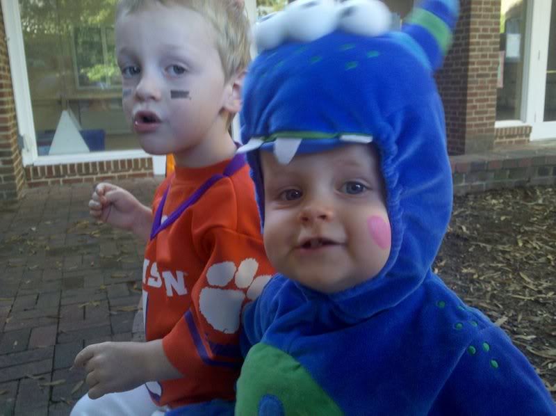 happy kids at the fall festival at church