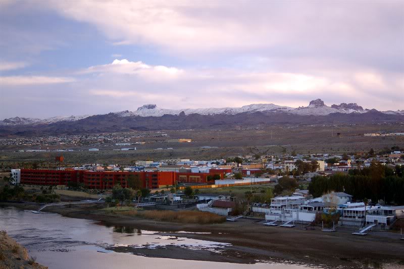 Colorado River- water level was low....