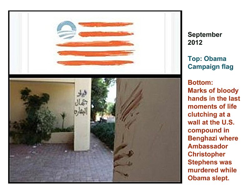 2012_09 Obama's flag in blood