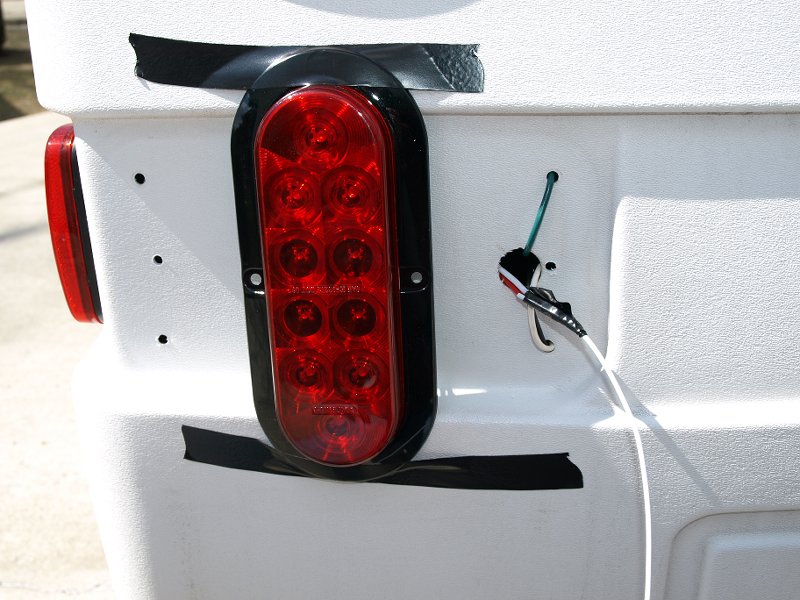 Fished the lines over and connected