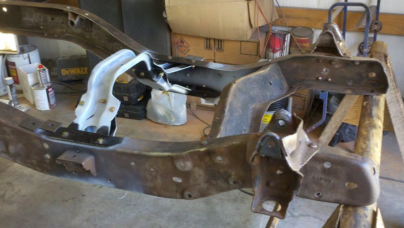 engine crossmember in ready for paint